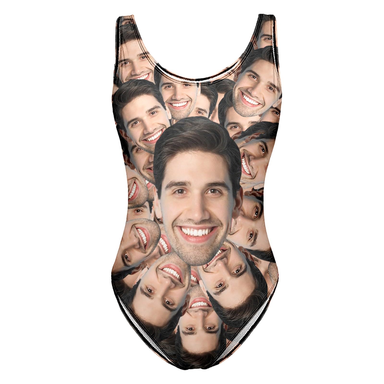 Costume da Bagno Sexy con Stampa di Lettere Fai da Te alla Moda da Donna, Costume da Bagno Senza Maniche e Senza schienale3/A