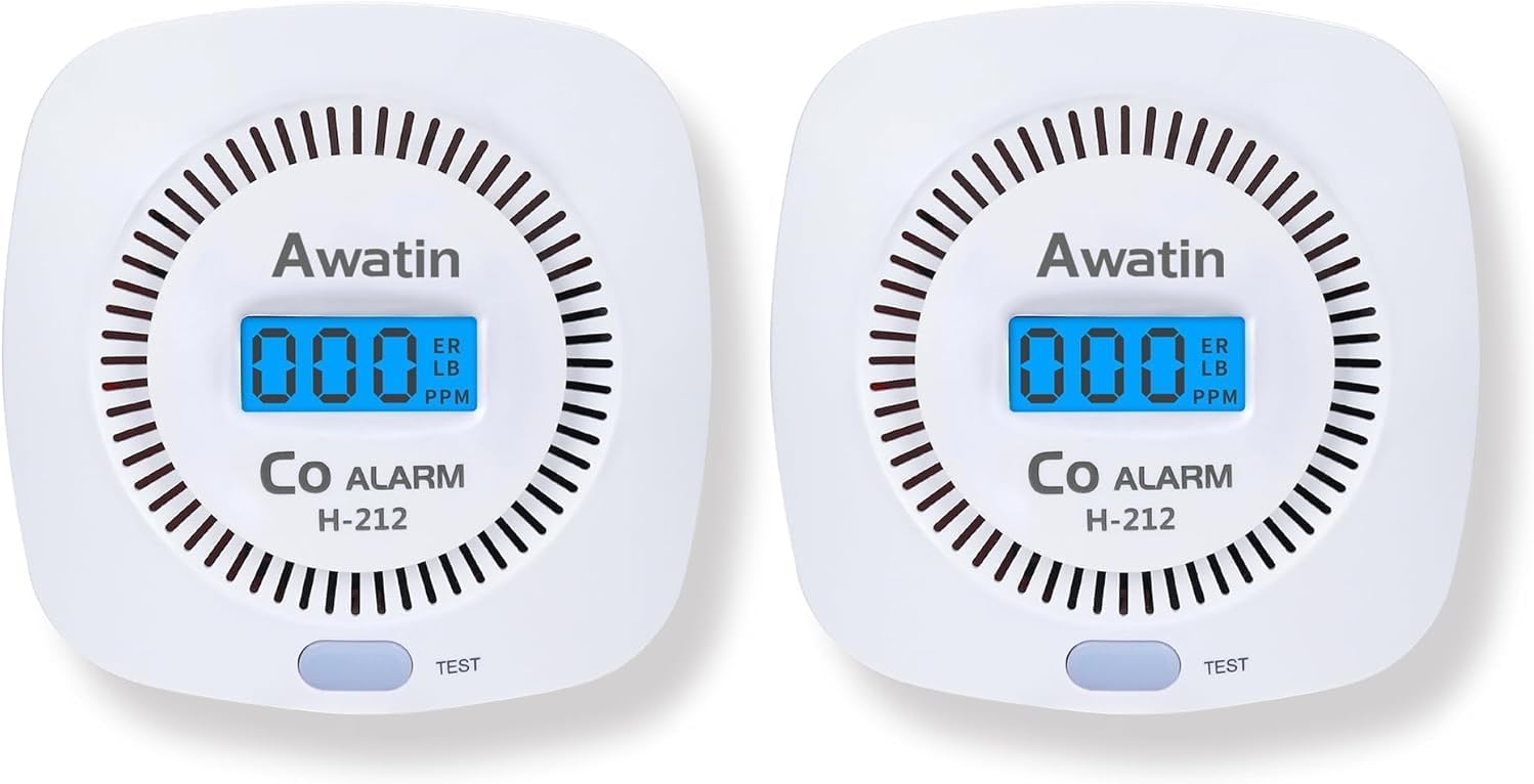 Sponsored Ad β 2 Pack Carbon Monoxide Detectors - Carbon Monoxide Alarm Battery Powered, CO Detectors with Digital Display for Home, Easy to Install