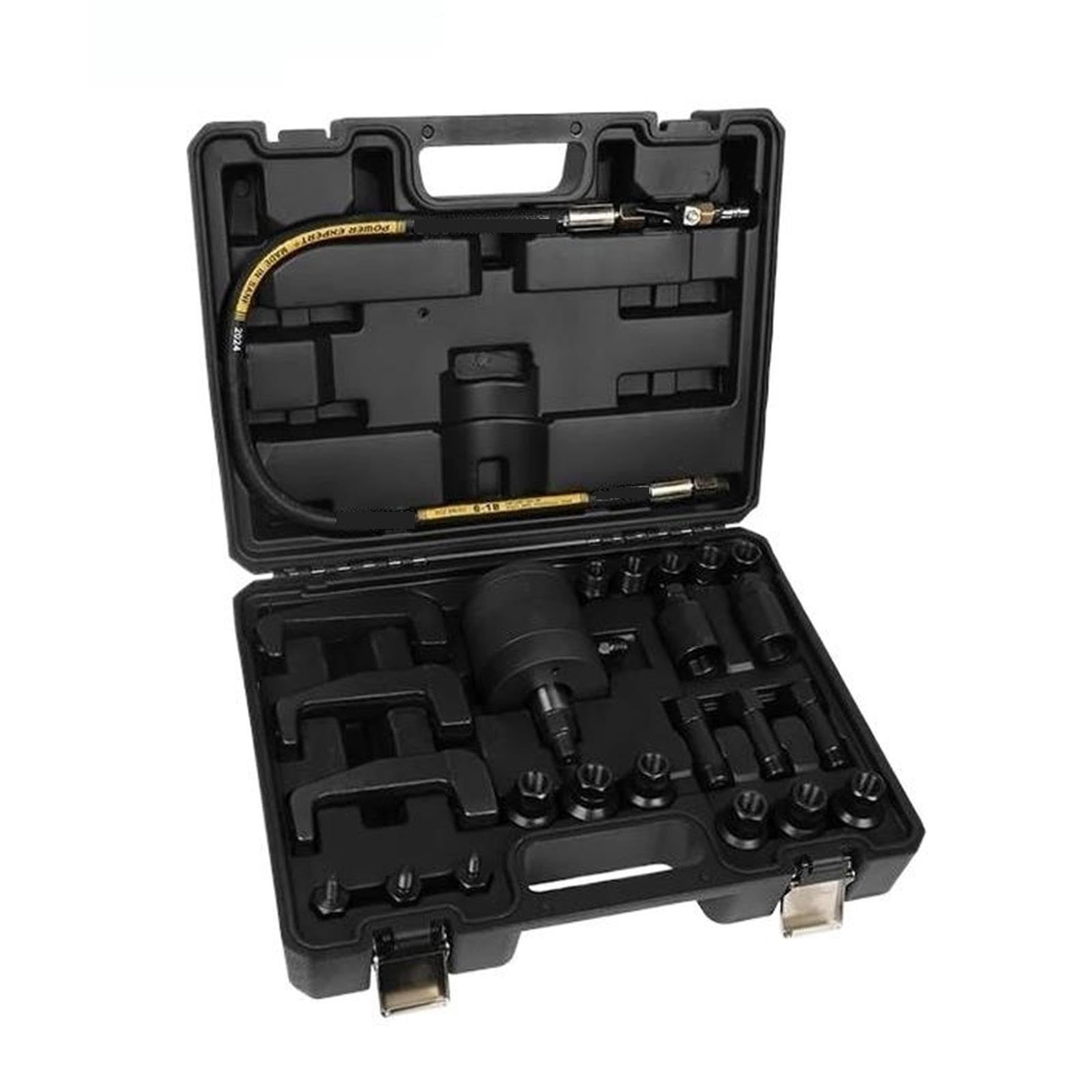 Extractor de Cojinetes Juego Herramientas extracción vibración Aire, Extractor inyector neumático, 24 Piezas, 5-8 Barras Kit de Extractor de Engranajes