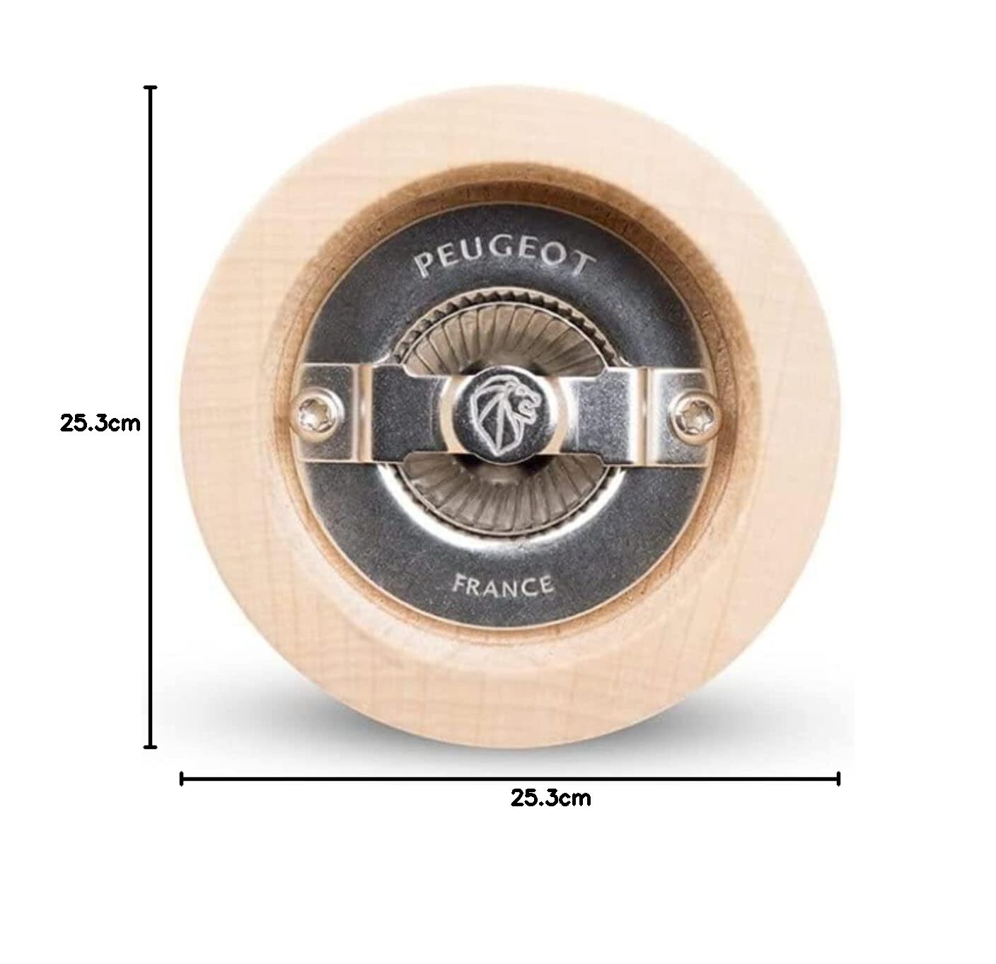 PEUGEOT - Moulin à Sel Paris Nature 18 cm - Réglage Classique - En Bois Revalorisé Labellisé PEFC - Fabrication Française - Coloris Naturel