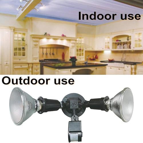 Miniatura 3 de PAR38 Bombilla LED de inundación, vidrio clásico, luz blanca brillante, 18 W (equivalente a halógeno de 70 W-150 W PAR38) Luz diurna LED 5000 K,