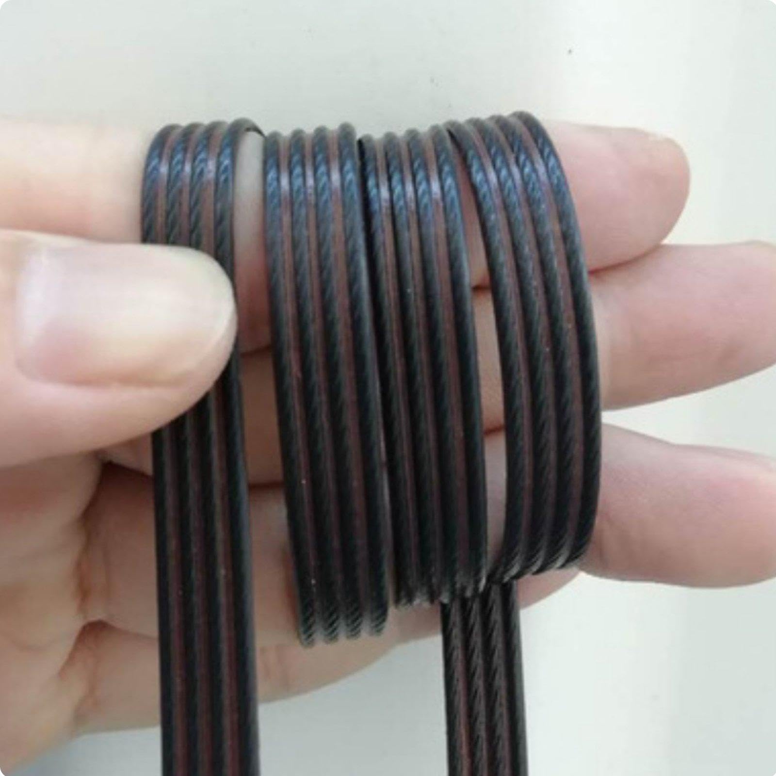 230 Woven Rattan Weaving Simple to Clean to Clean Synthetic Wicker Repair Cane Flat Wicker Material for DIY Enthusiasts, Balcony, Patio Dark Coffee a-picture-30