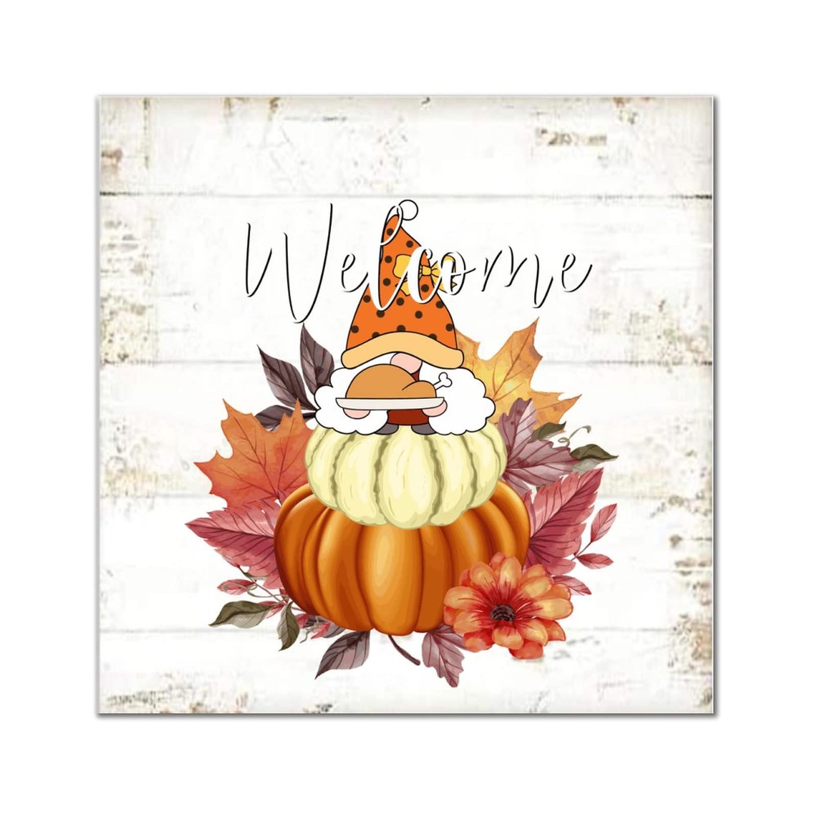 Panneau en bois automne bienvenue suspendre grand-pere papa de decoration interieure