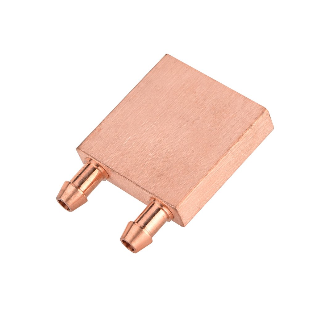 Bloque de enfriamiento de agua de cobre GPU de 1.575x1.575 in, sistema de disipador de calor de enfriador de agua líquida para computadora PC, disipador de calor de radiador de gráficos de CPU 9