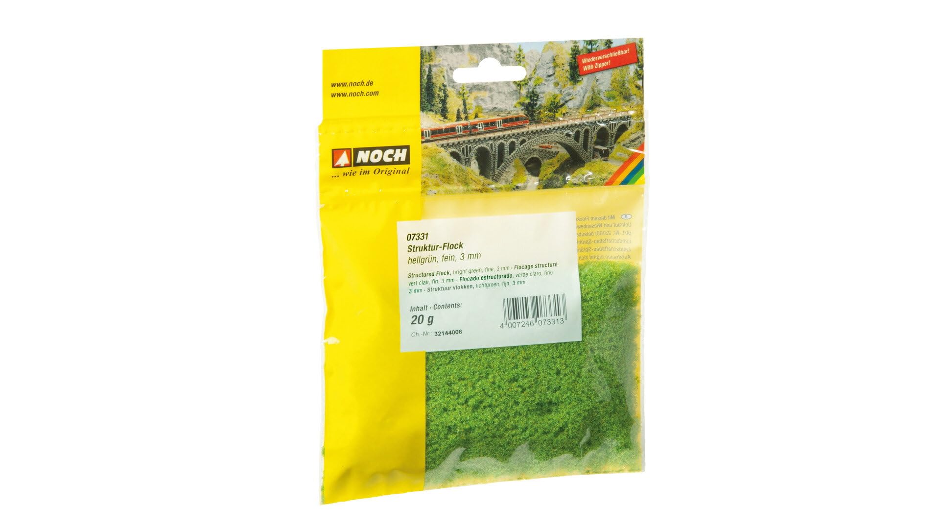 Noch 07331 Fine Structure Flock, Bright Green