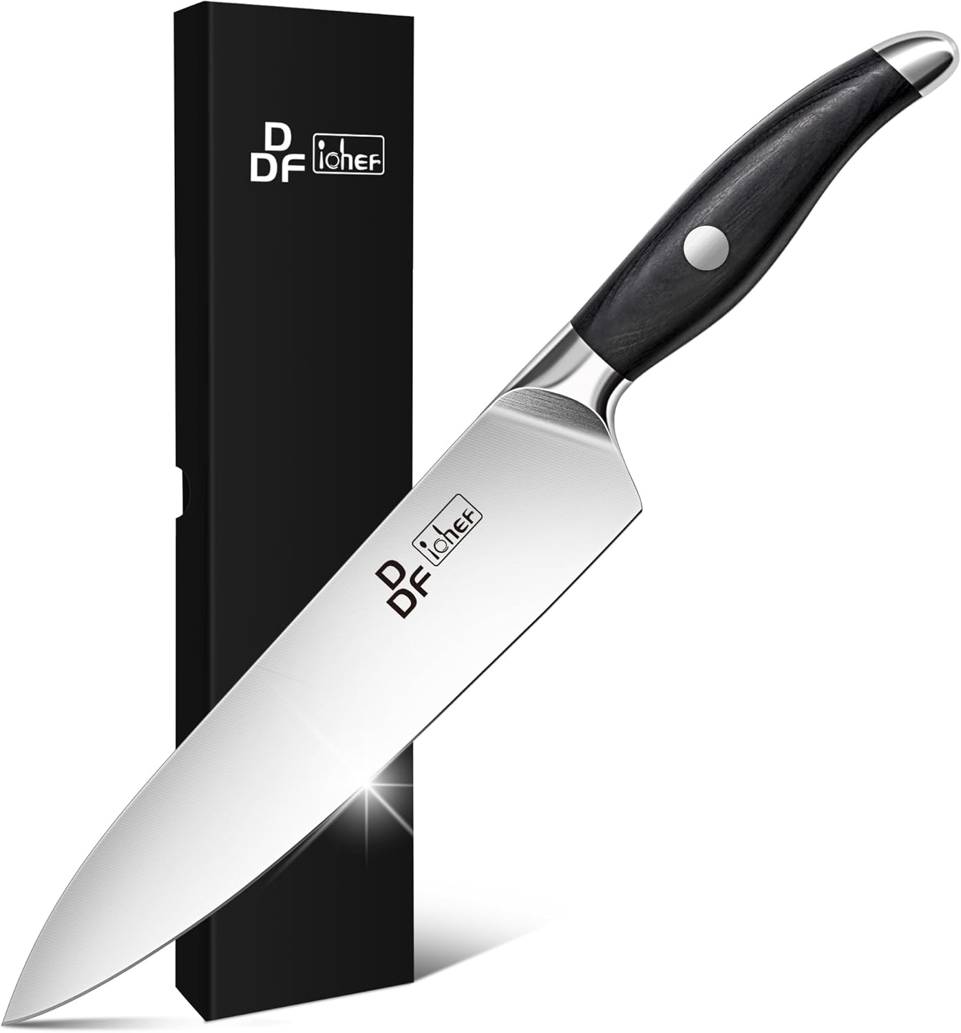 DDF iohEF Chef Knife, Kitchen Knife 8 Inch High Carbon Stainless Steel Chef's Knives