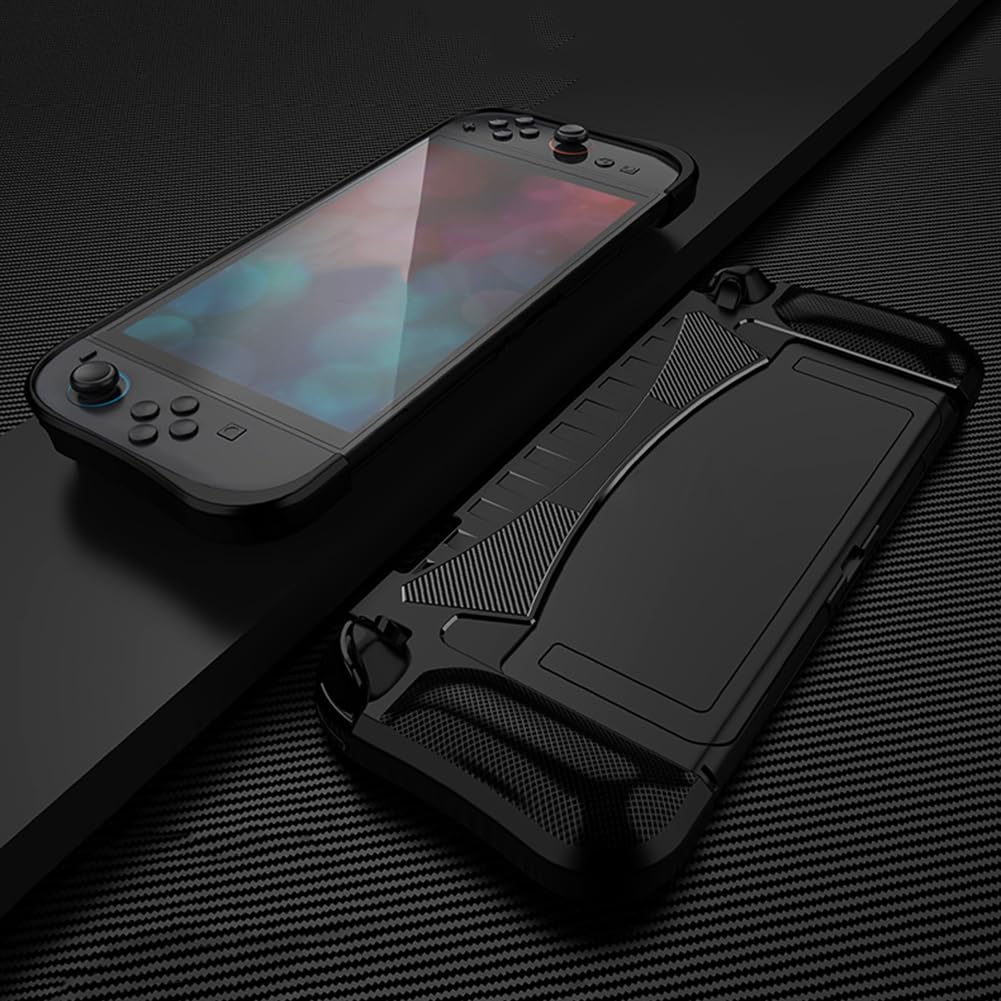 LYEAA Funda de protección ergonómica para consola NS2 TPU (negro)