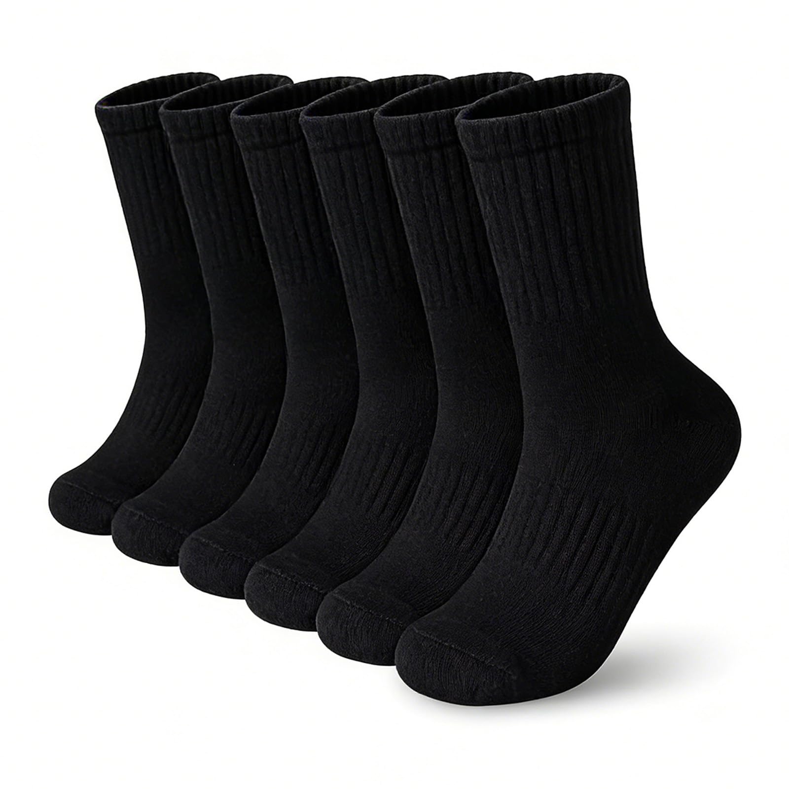 Ysuy Women's 3 Pack-Black 3-Pack Ankle Socks For Sports & Leisure, Socks, Breathable Black Cotton Liners Multipack For Size 4-7, Slouch And Athletic Style For Girls & (3 Pack-Black)