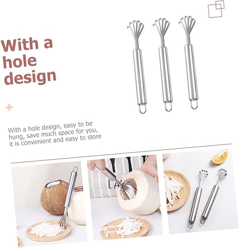 Miniatura 8 de GOOHOCHY 3 unids coco rallado multifuncional Peeler piel de pescado removedor rápido ralladores de piel de pescado máquina manual pescado raspador