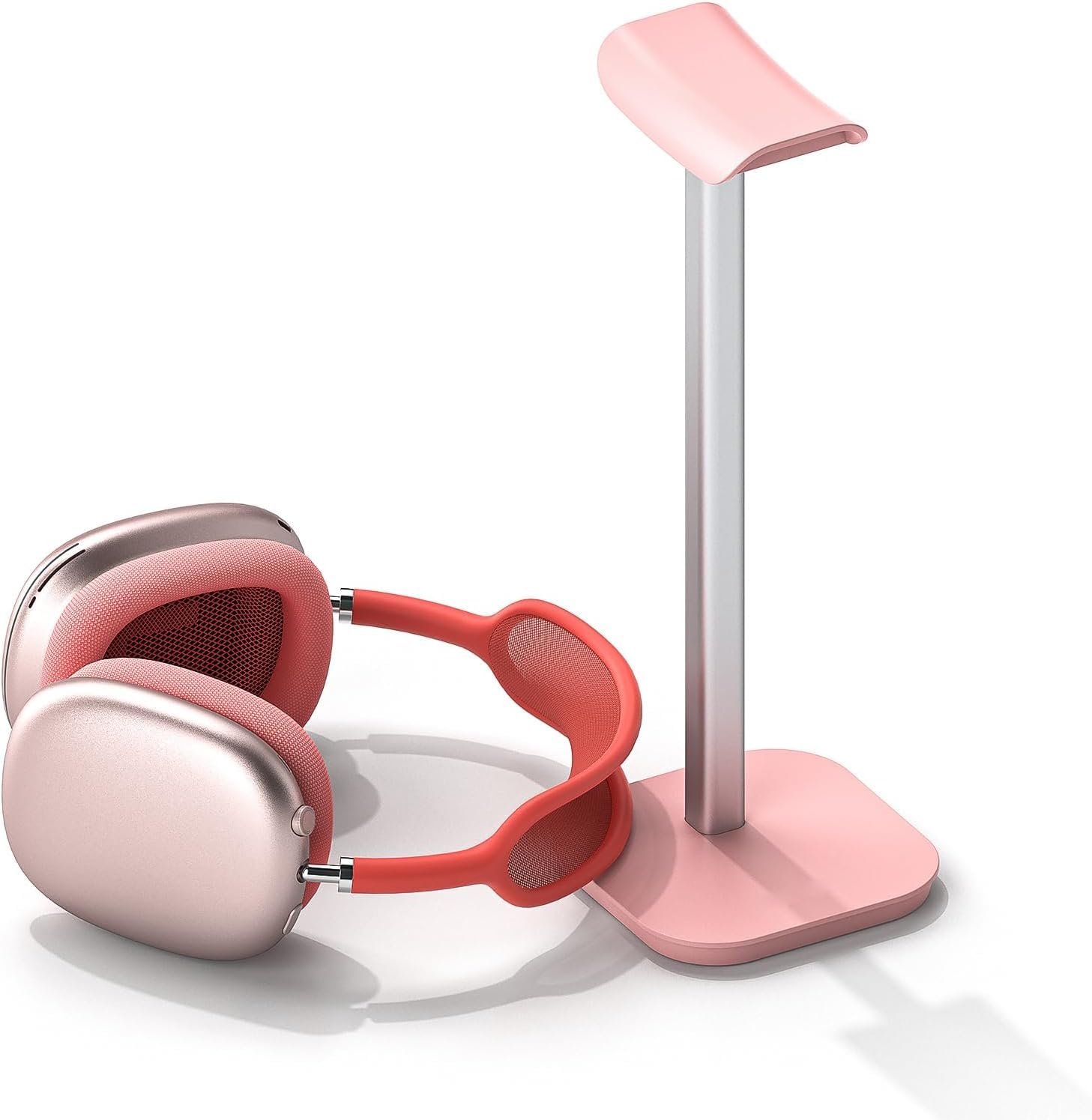 Cuifati Headphone Stand, Aluminum Desktop Headset Stand, Headset Earphone Holder with Solid Base TPU Tray, for AirPods Max for Beats for Bose for HyperX, Easy to Install (Pink)-image-34