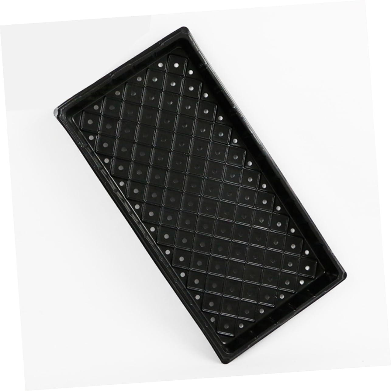 Abaodam Plateau de Semis PVC Noir Lot de 5, Respirant, Réutilisable