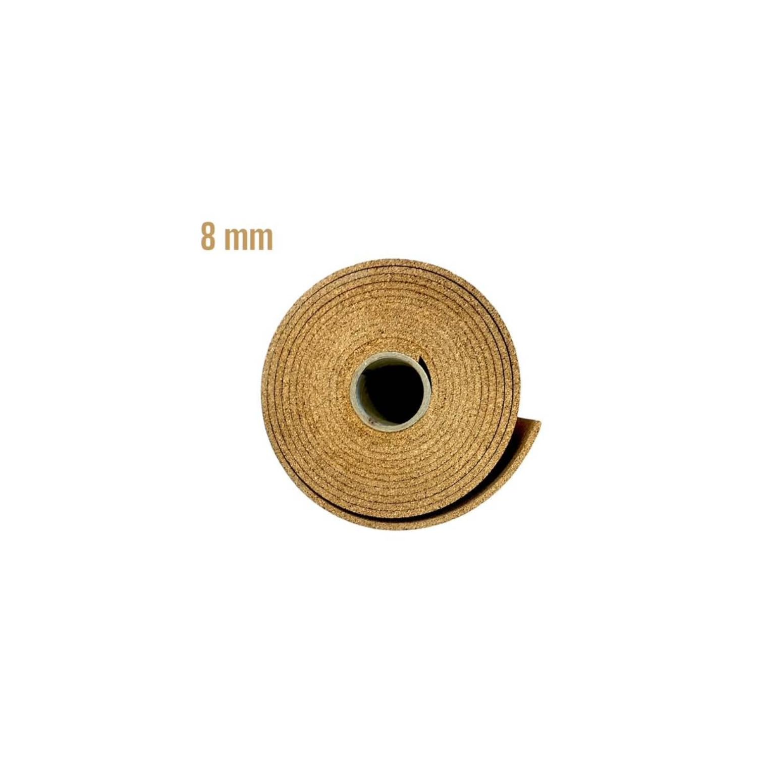 Alapizarra - Corcho en Rollo de 8 mm de Espesor | Venta por Metros | Aislamiento Acústico y Térmico - Tablón de Anuncios para Pared | Medidas 50 x 100 cm