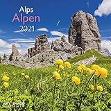  Alpen 2021 - Wand-Kalender - Broschüren-Kalender - A&I - 30x30 - 30x60 geöffnet: Alps