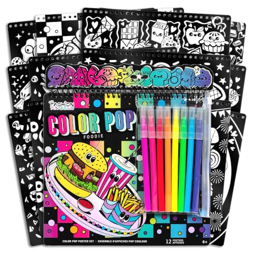 Image of Fashion Angels Color Pop Foodie Poster Portfolio, for Kids Ages 8+