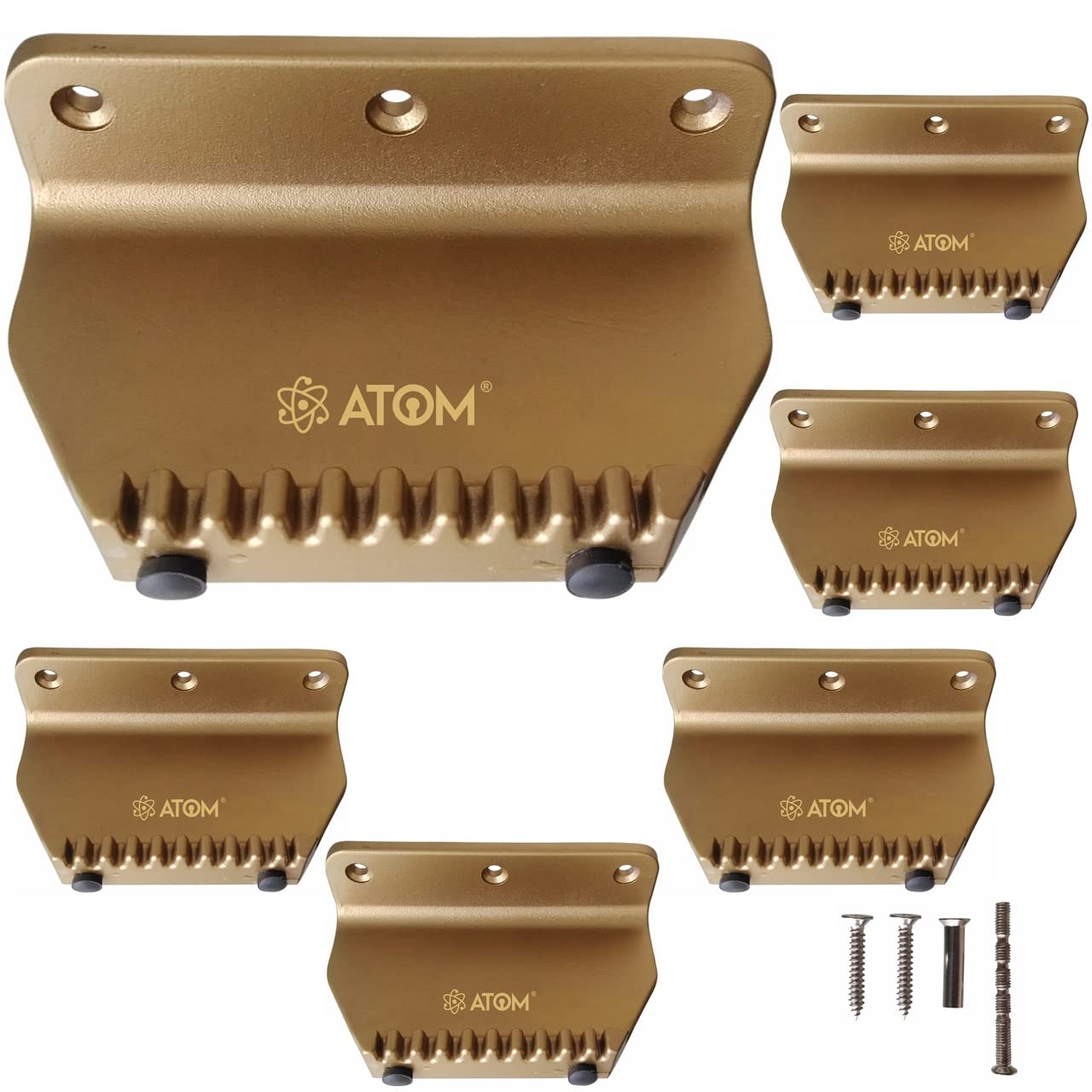 Atom Foot Operated Door Opener, AD Aluminium Door Pedal for Contactless Handsfree Safety Access, Step and Pull Strong Door Opener (Brown Color), Pack of 1 — Amazon image 15