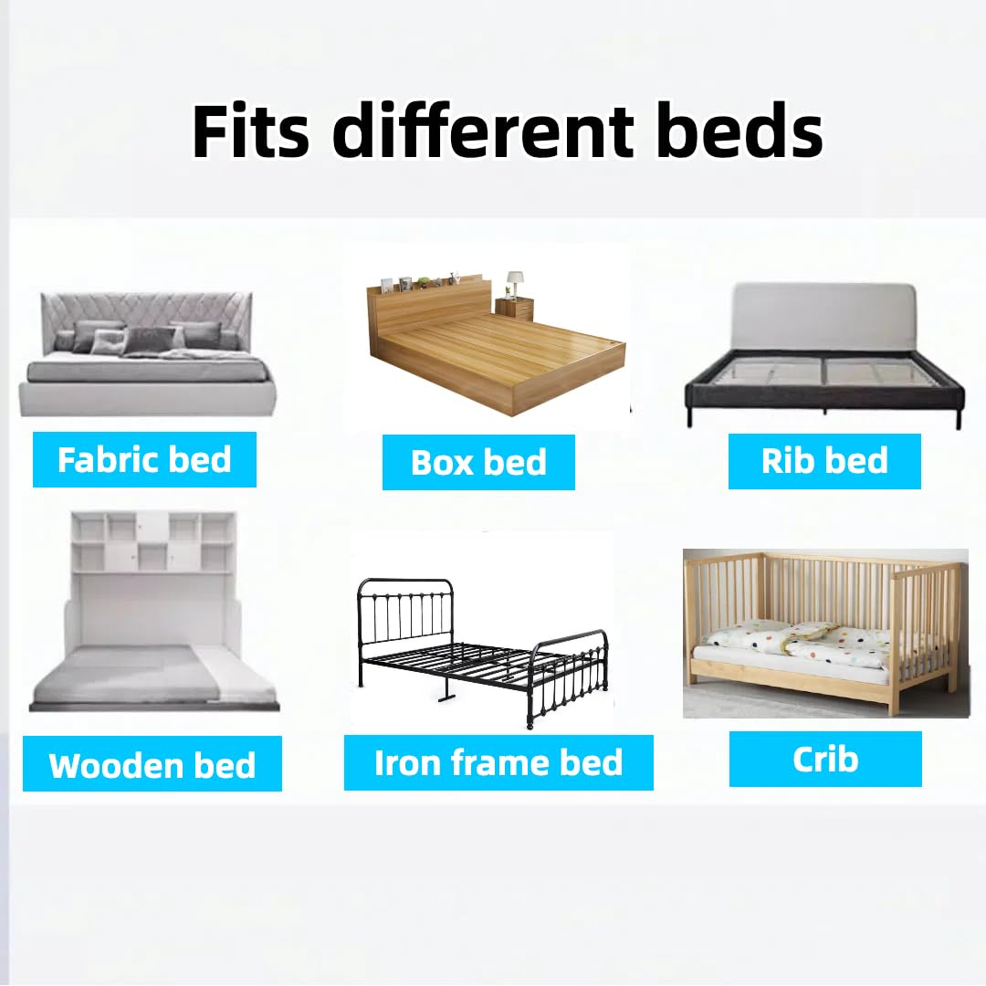 Barandilla lateral de seguridad para cama de bebé, para cama individual, doble, matrimonial, queen, plegable, para niños (1 lado, 200 cm)