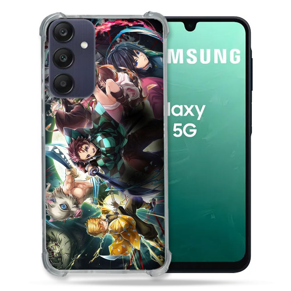 Cokitec Reinforced Case for Samsung Galaxy A16 5G Manga Demon Slayer Group