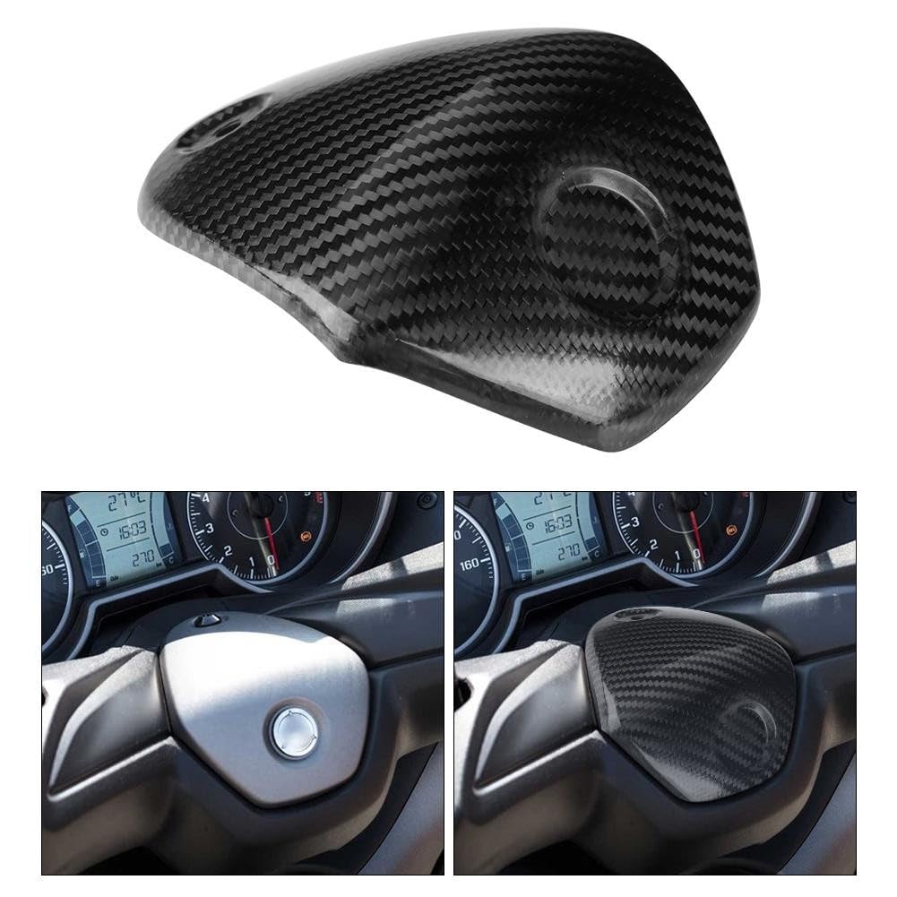 Broco Accessori Xmax 300,Copertura di sede del motorino del motociclo in fibra di carbonio del morsetto del manubrio for YAMAHA XMAX 300 XMAX300 17-18