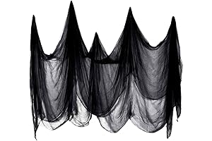 Creeptastic Halloween Mantle Spiderweb Scarf