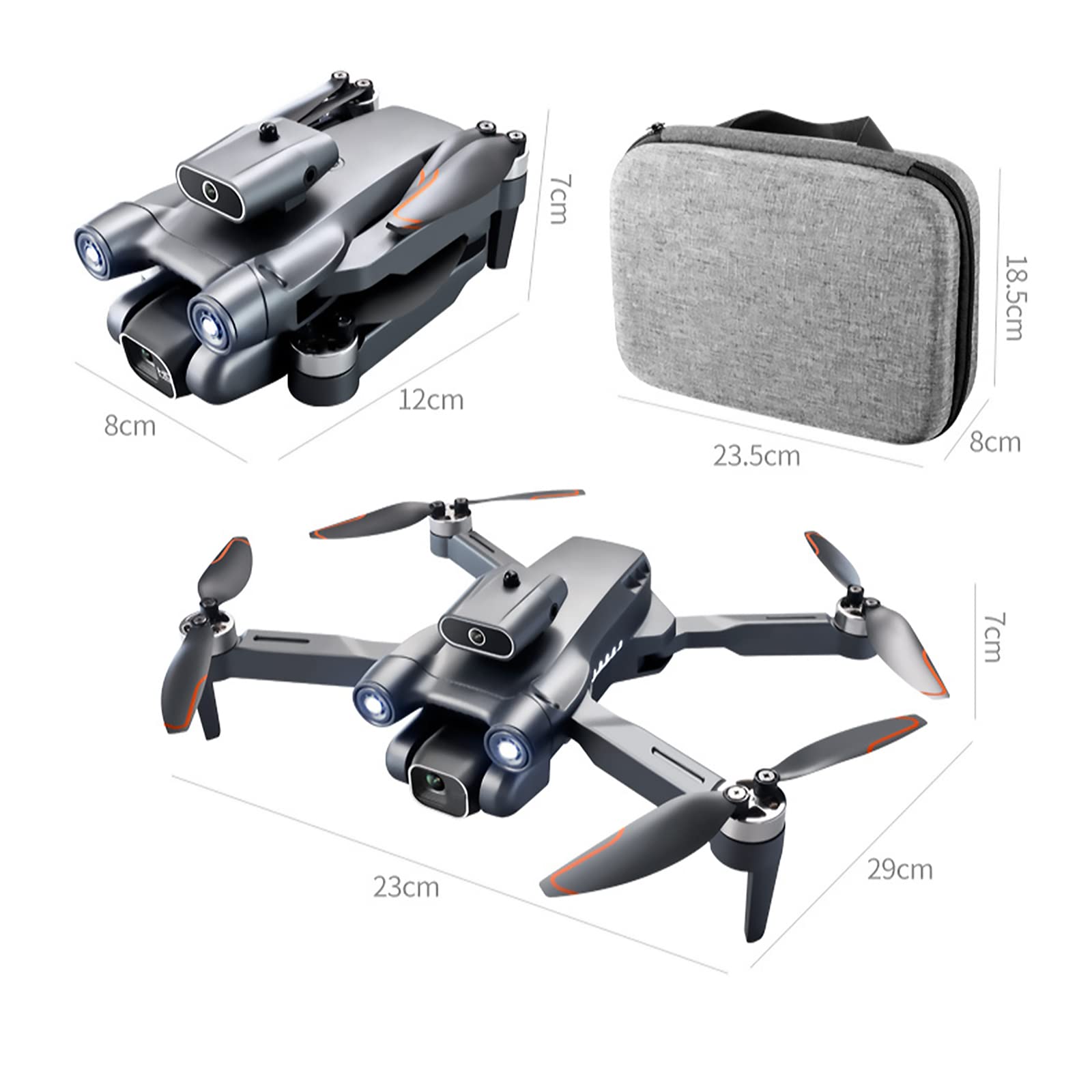 Fotografia Aerea da 6K Pixel: Drone Aereo avanzato con Pixel da 6K, prevenzione degli Ostacoli a 360°, Motore brushless, Zoom 50x e Passaggio del Flusso Ottico. (B)