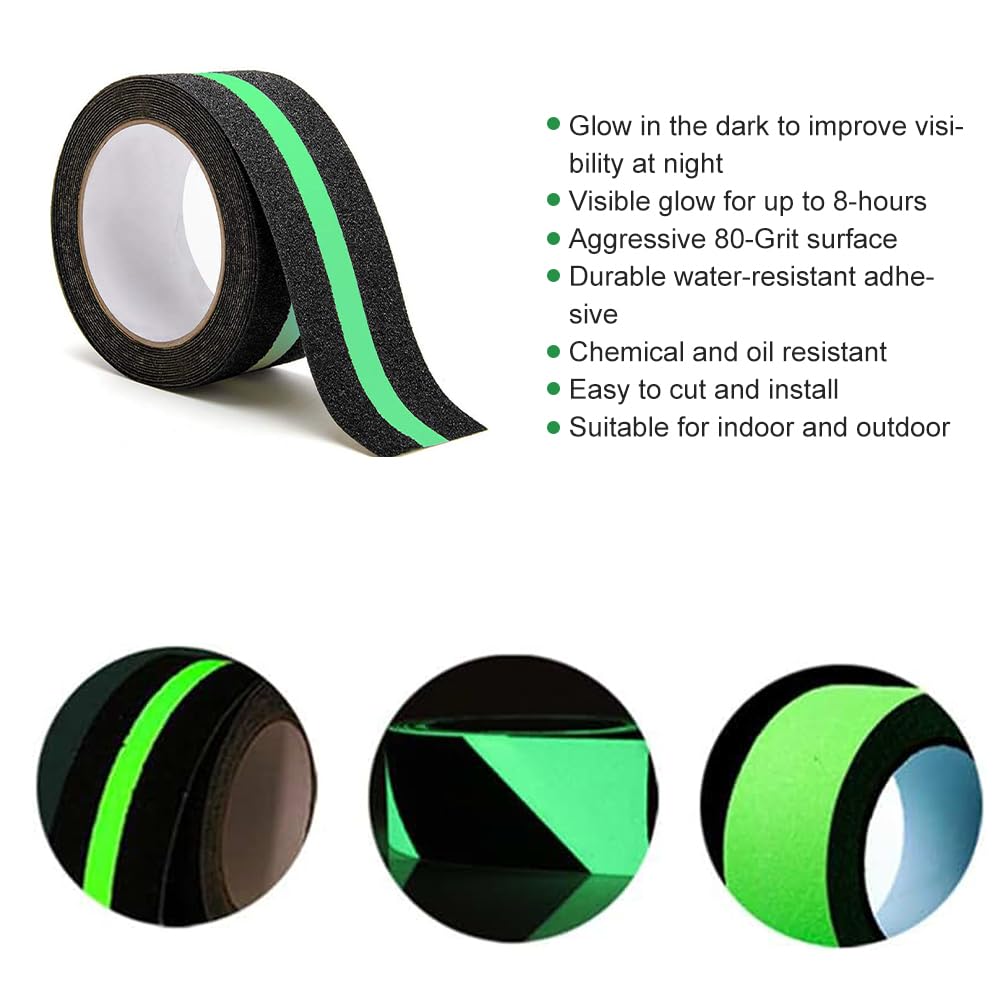 LLPT Grip Tape | Antislipband | voor Trappen Ladders | Robuust Waterdicht Binnen | Optrekbanden | voor Vloer Badkamer Trappen (ASC450PEVA) | Transparant | 101 mm x 5 m