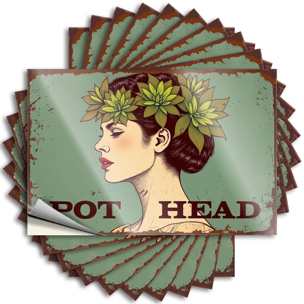 Woman with Flowers in Her Hair. Lake Unique - Bumper Bottle Waterproof Decal(6X9CM)