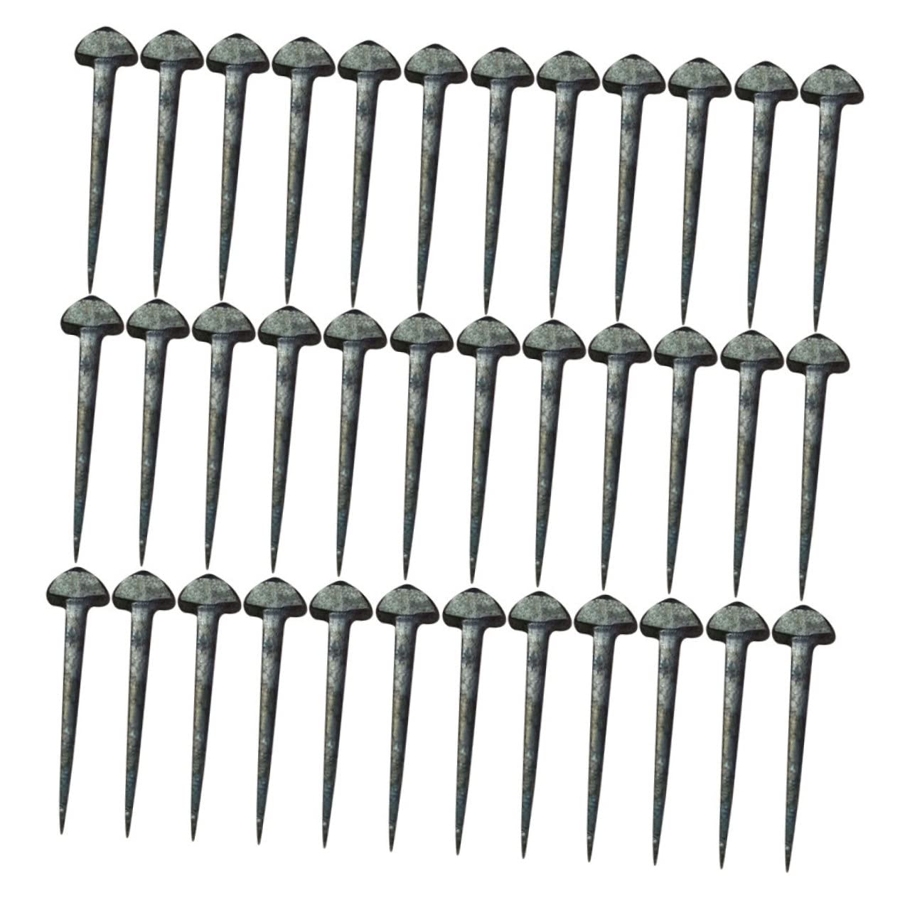 BESPORTBLE 50pcs Horseshoe Nails for Horse Rear Brake Pads Professional Equestrian Tools Replaceable Iron Hoof Nails Set
