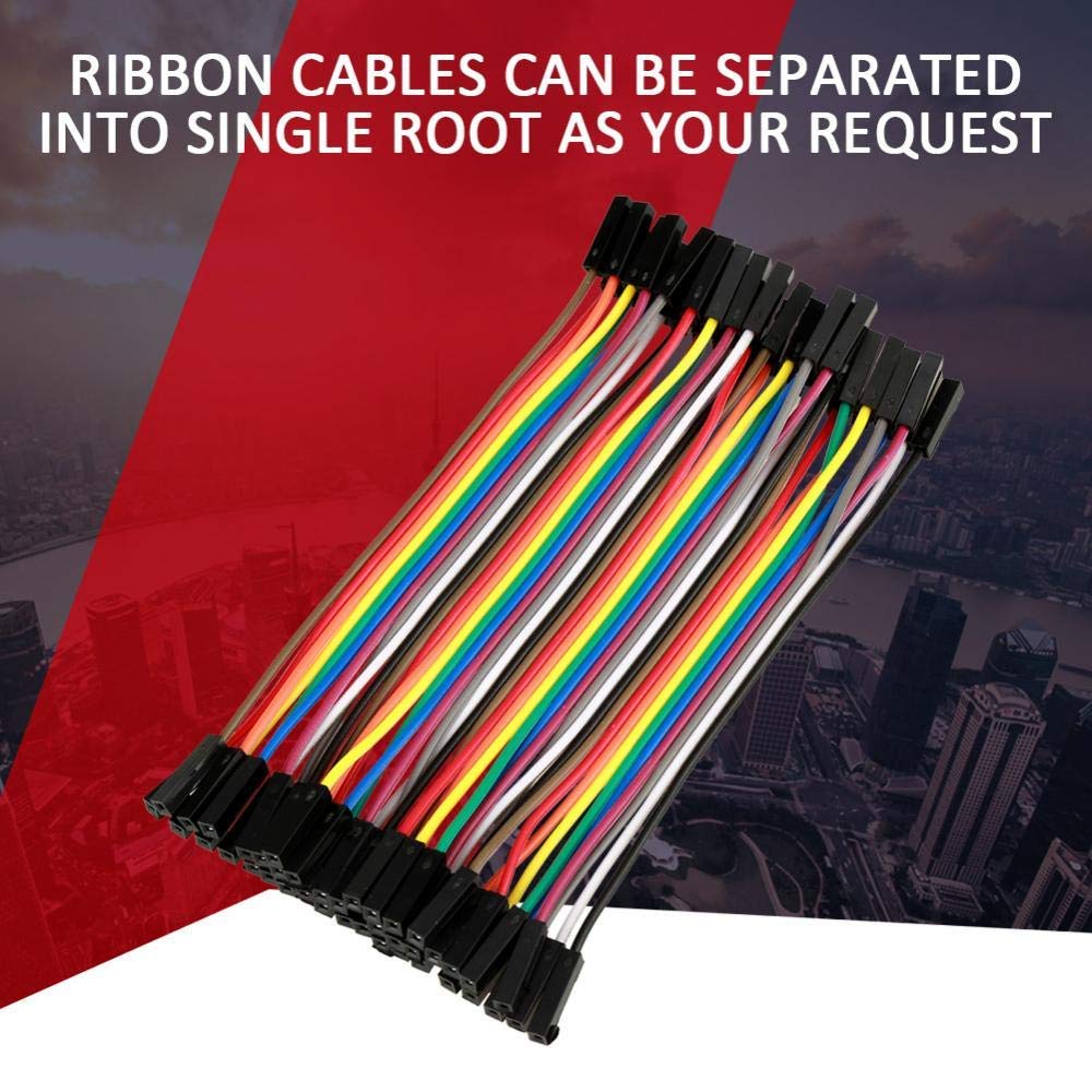Kit 200 Cavetti Jumper 28AWG 10cm Multicolore per Collegamenti Breadboard e Elettronica