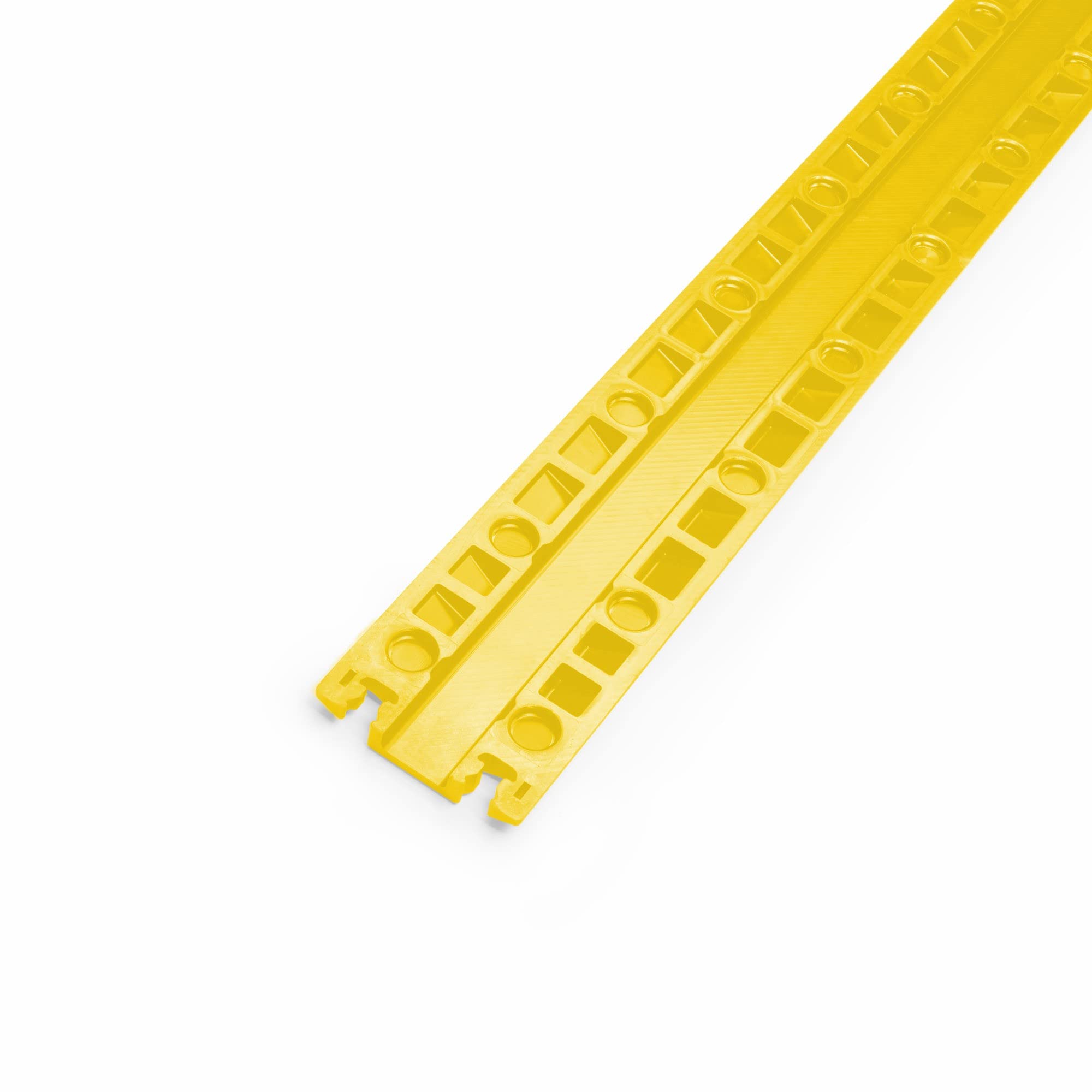 DEFENDER Xpress Drop-Over Kabelbrücke - Kabelschutz für schnelle Kabelabdeckung bei Homeoffice, Gaming, Heimkino, Werkstatt, einfach auflegen, gelb, 40 mm Breite, Höhe 4 cm