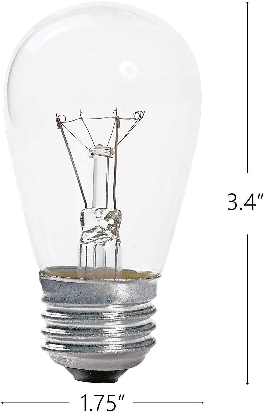 Black Friday - 80% OFF Feit Electric 11Watt S14 2700K 40 Lumen Incandescent String Light Replacement Bulb- 4 Pack Best Cyber Monday 🔥 Feit Electric 11Watt S14 2700K 40 Lumen Incandescent String Light Replacement Bulb- 4 Pack