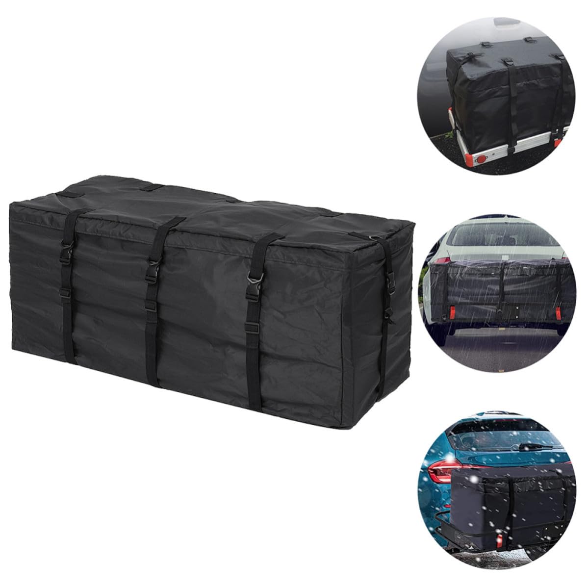 Dachgepäcktasche und Tragbarem Design aus 600d Oxford Stoff mit 11 Kubikfuß Fassungsvermögen für Zusätzlichen Stauraum fürs Auto dem Fahrzeugdach