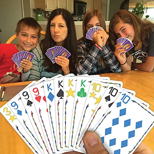 Image of Awestuffs Family Board Games for Adults and Kids - Ages 8 and up, 2 to 8 Players (Five Crowns)
