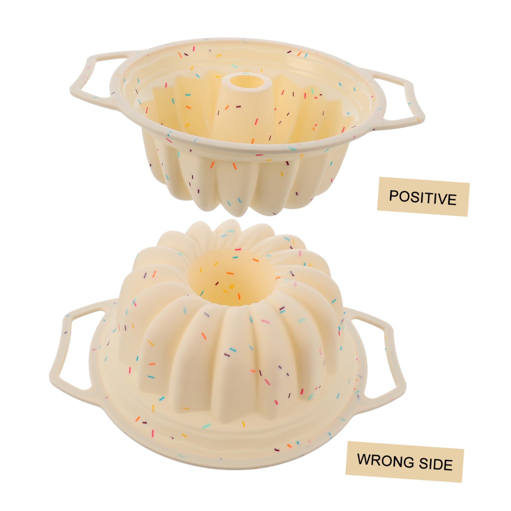 Gatuida Stampo per Torta Rotondo e Facile da Usare Antiaderente in Silicone e Metallo per Dolci e Biscotti, Adatto Sia per Forno Domestico che Professionale