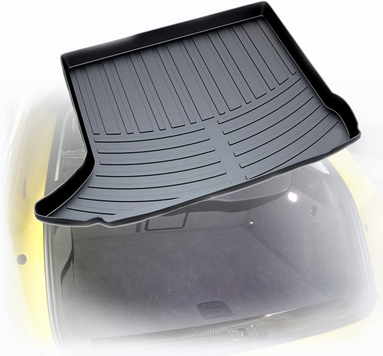 Boot Mat Liner for Audi Q3 2012 2013 2014 2015 2016 2017 2018, Rubber NonSlip Car Rear Trunk