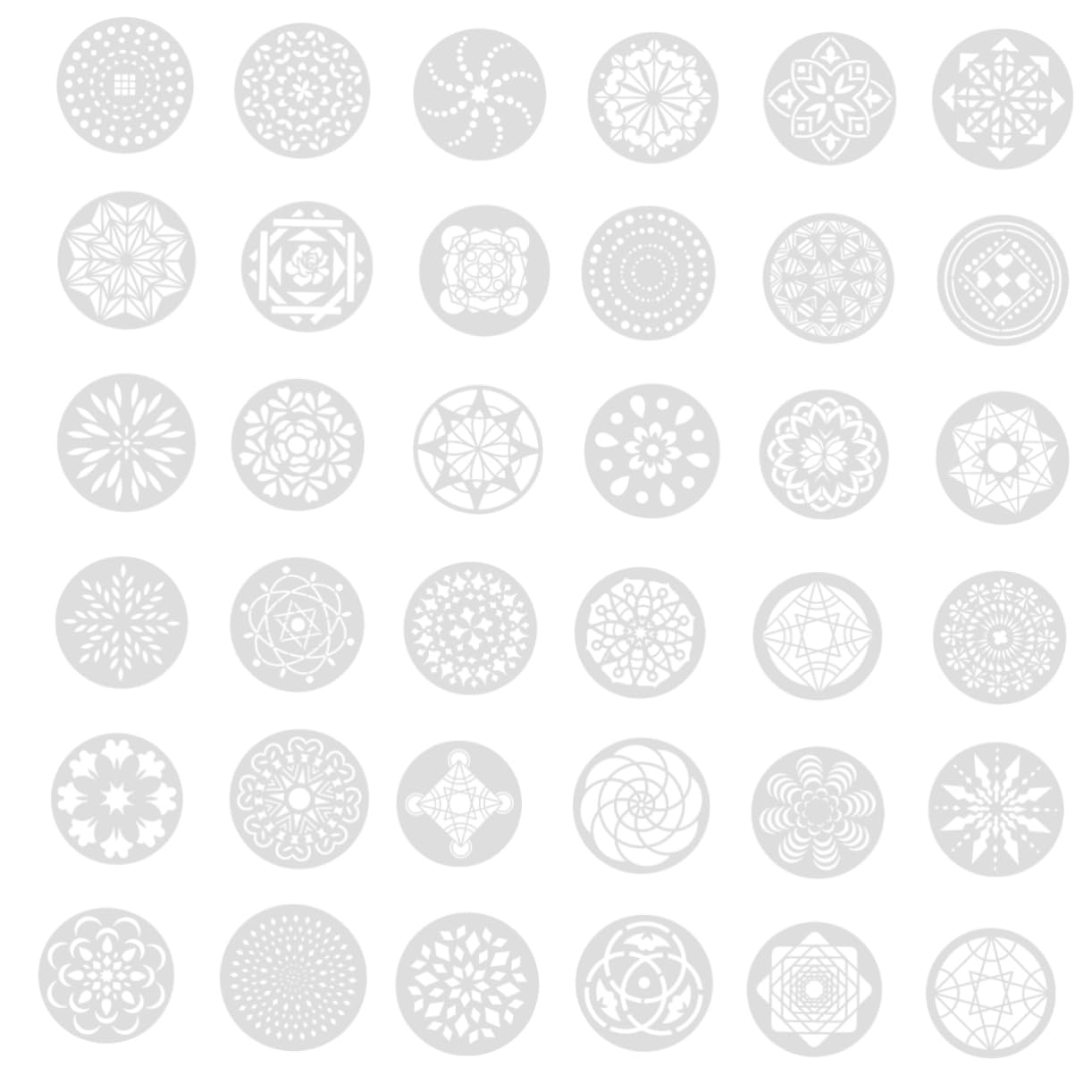 HOODANCOS 84stücke Teiliges Mandala Malerei Schablonen Aus Flexiblem Pet-material Wiederverwendbare Schablonen Für Kreative Und Möbelgestaltung Geeignet Für Verschiedene Oberflächen