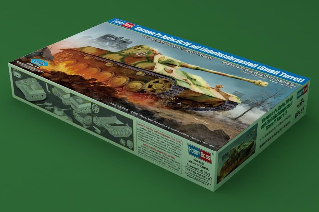 Hobbyboss 80151 1/35 Pz.Kpfw. III/IV na podwoziu uniwersalnym, zestaw modelarski, wielokolorowy