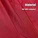 LOYHUANG Total 6PCS Red Aprons Bulk for Women Unisex Plain Colour Bib Aprons with 2 Front Pockets Washable Apron for Painting Cooking Baking Kitchen Restaurant Crafting