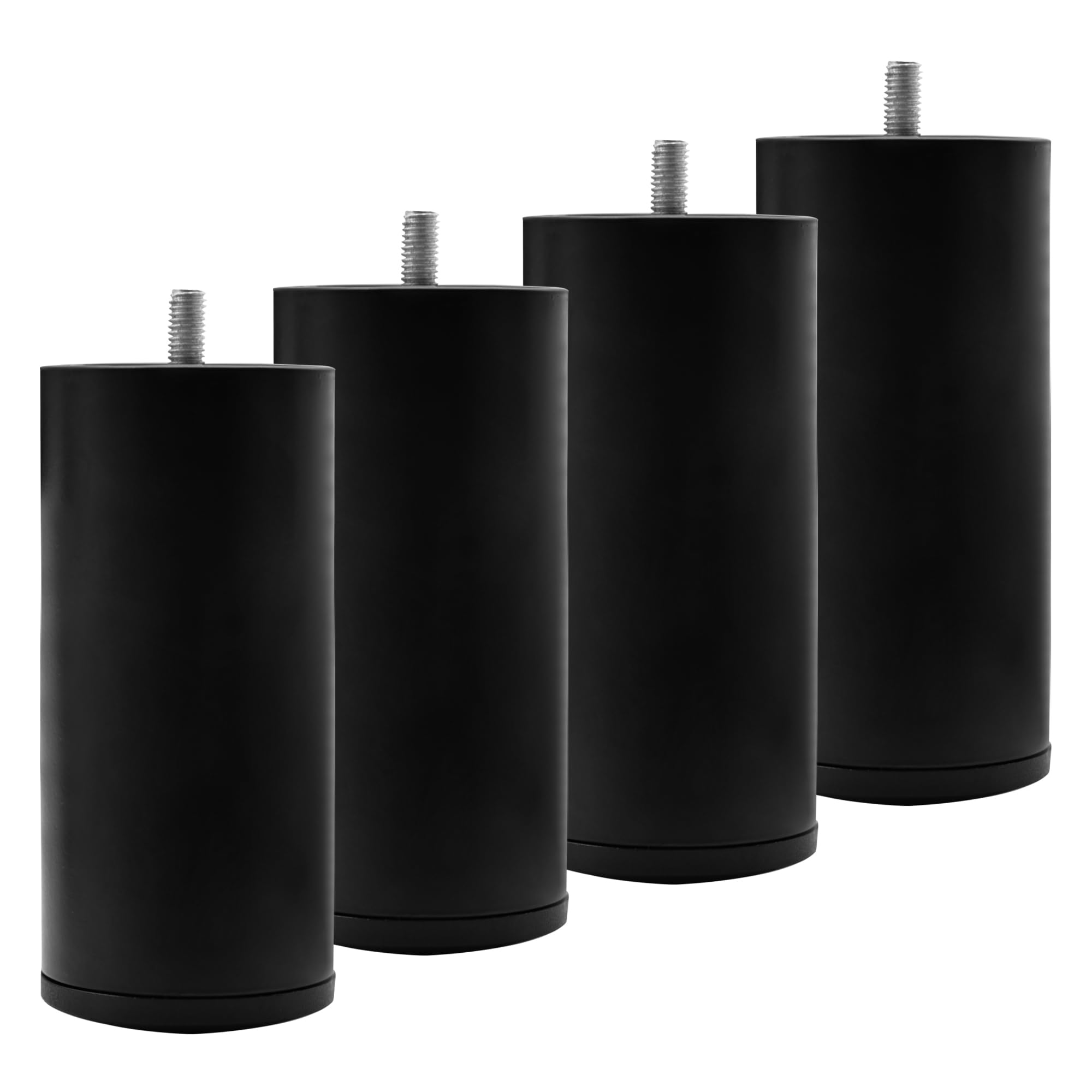 Skuehod Metal Legs for Adjustable Bed Base Replacement, Metric M8 (8mm) Thread only, Set of 4 (6 inches, M8 Thread)