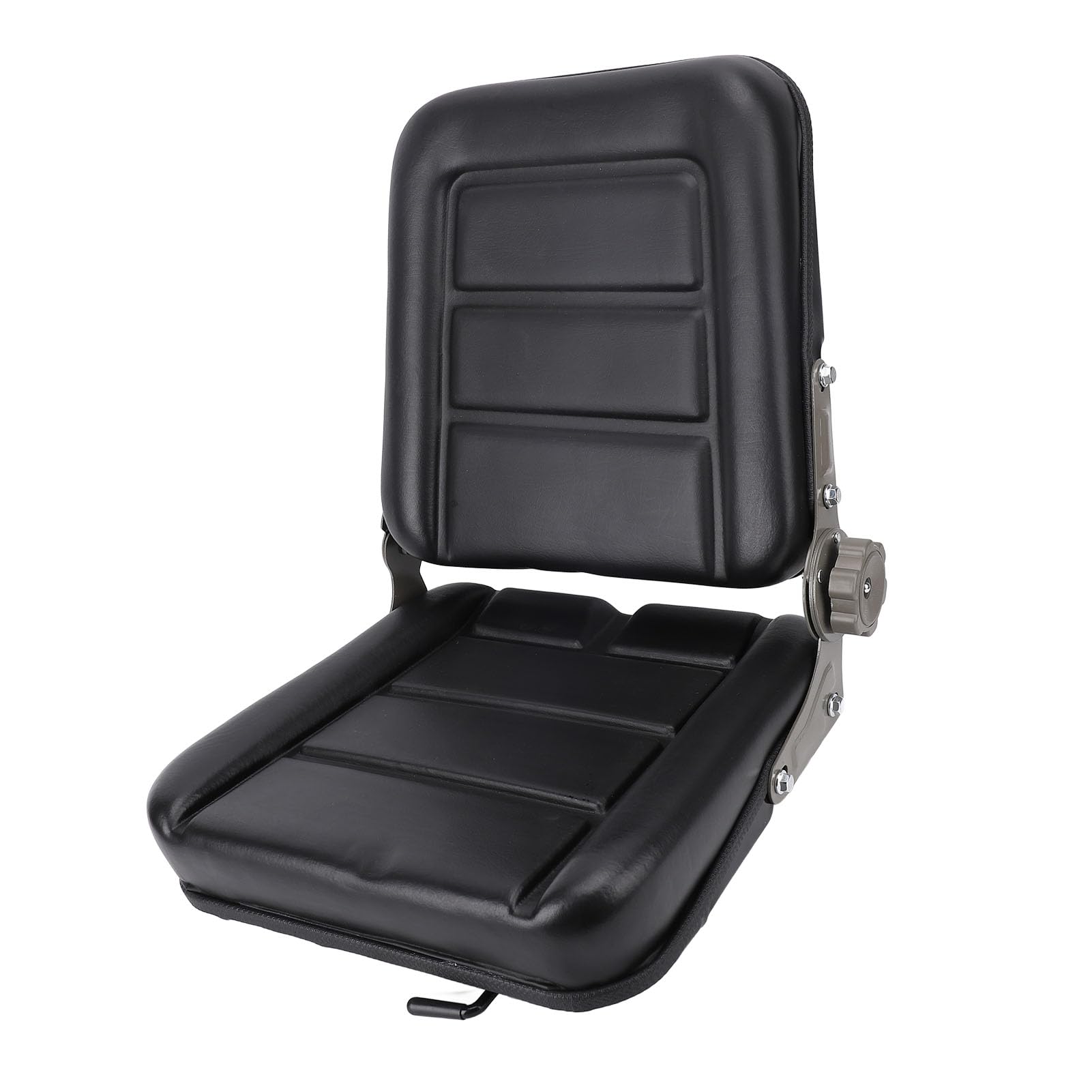 FTVOGUE Reemplazo de Asiento de Carretilla Elevadora de Cuero de PU, Estructura Reforzada Resistente para Triciclo de Tractor, Cómodo Asiento de Tractor Universal para Vehículos Agrícolas