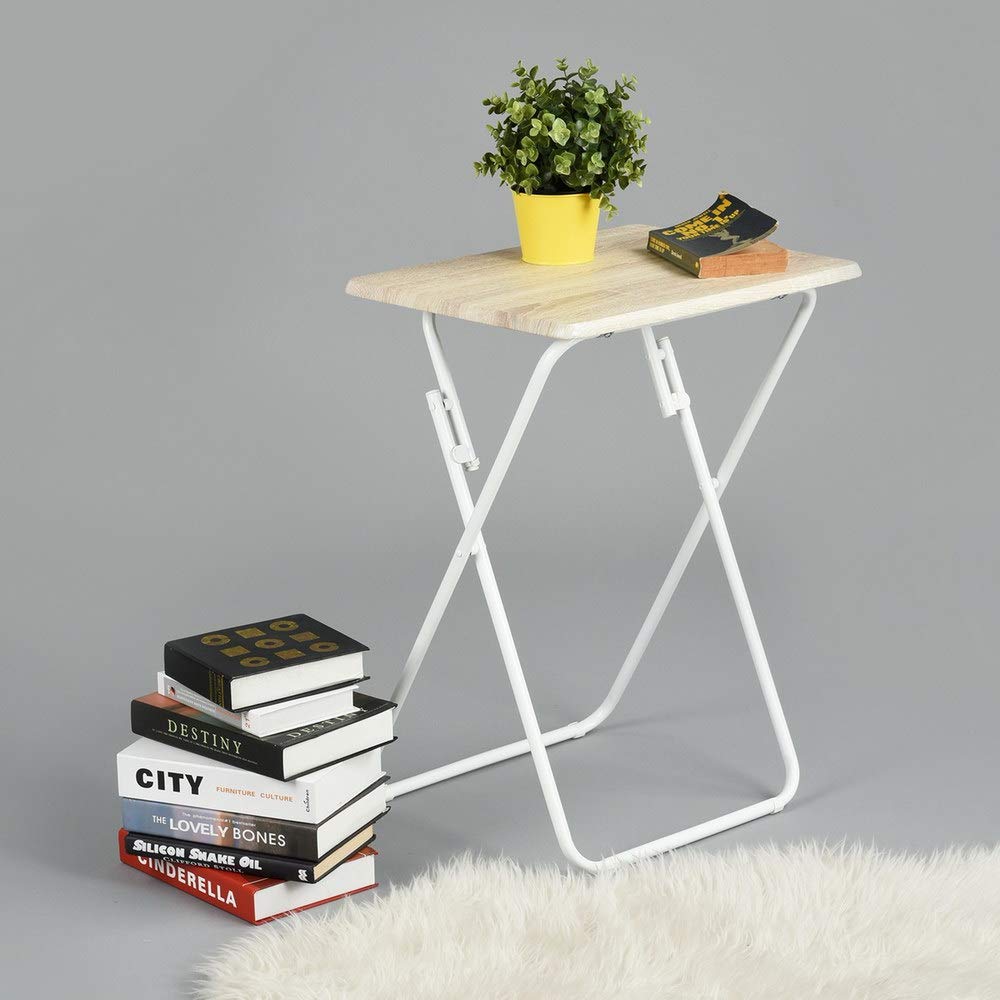 Buy CozyCasa TV Tray Table 1 Piece Small Foldable Table Folding TV
