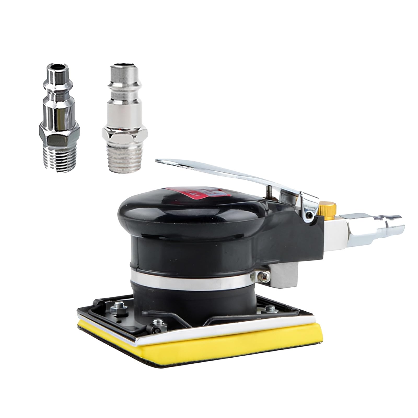 Cazstyk Rectangle Professional Triangle Pneumatic Sandpaper Machine Flapping Sander Pneumatic Eccentric Sheet Metal Polishing Tool Air Propelled Tool