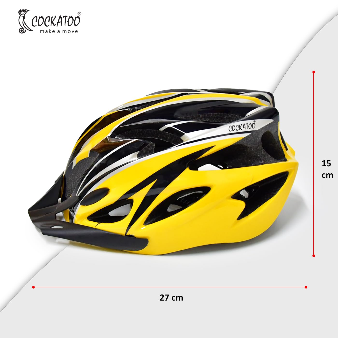 Cockatoo CCH-01 Series Cycling Helmet for Men & Women, Adjustable Cycling Helmet with Visor, Light Weight Cycling Helmet for Ultimate Protection 4