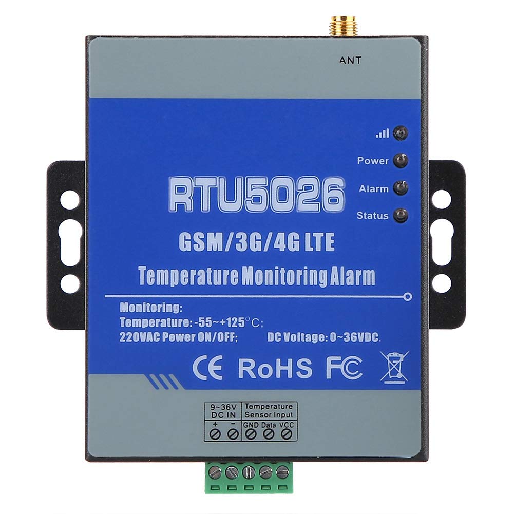Sistema de Alarma gsm RTU5026 Alarma de Falla de Circuito Inalámbrico Alerta SMS gsm Control de Temperatura del Sistema de Alarma a Distancia(EU)