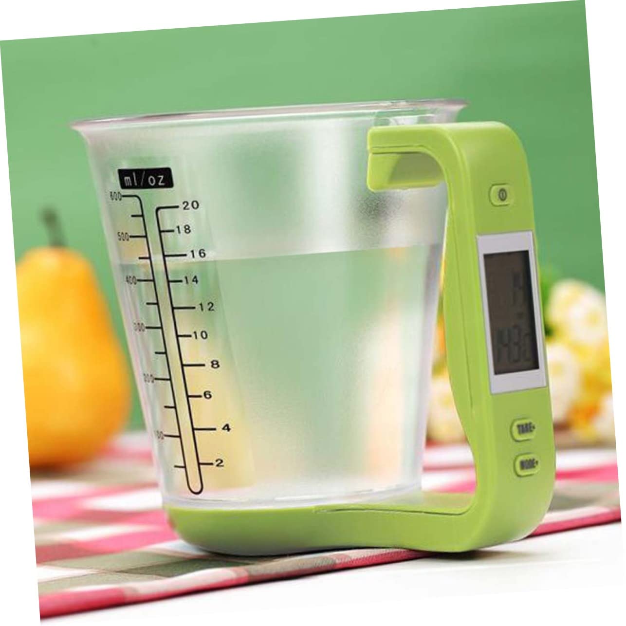 LIFKOME 1000g Taza De Digital Multifuncional Pantalla Lcd Para Leche y Bebidas Diseño Elegante Verde