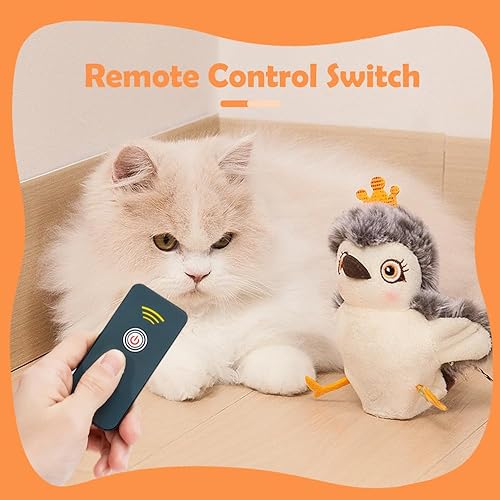 Miniatura 3 de Juguete de pájaro para gato, juguete interactivo recargable para gatos, 3 modos, activado por tacto (planeador)