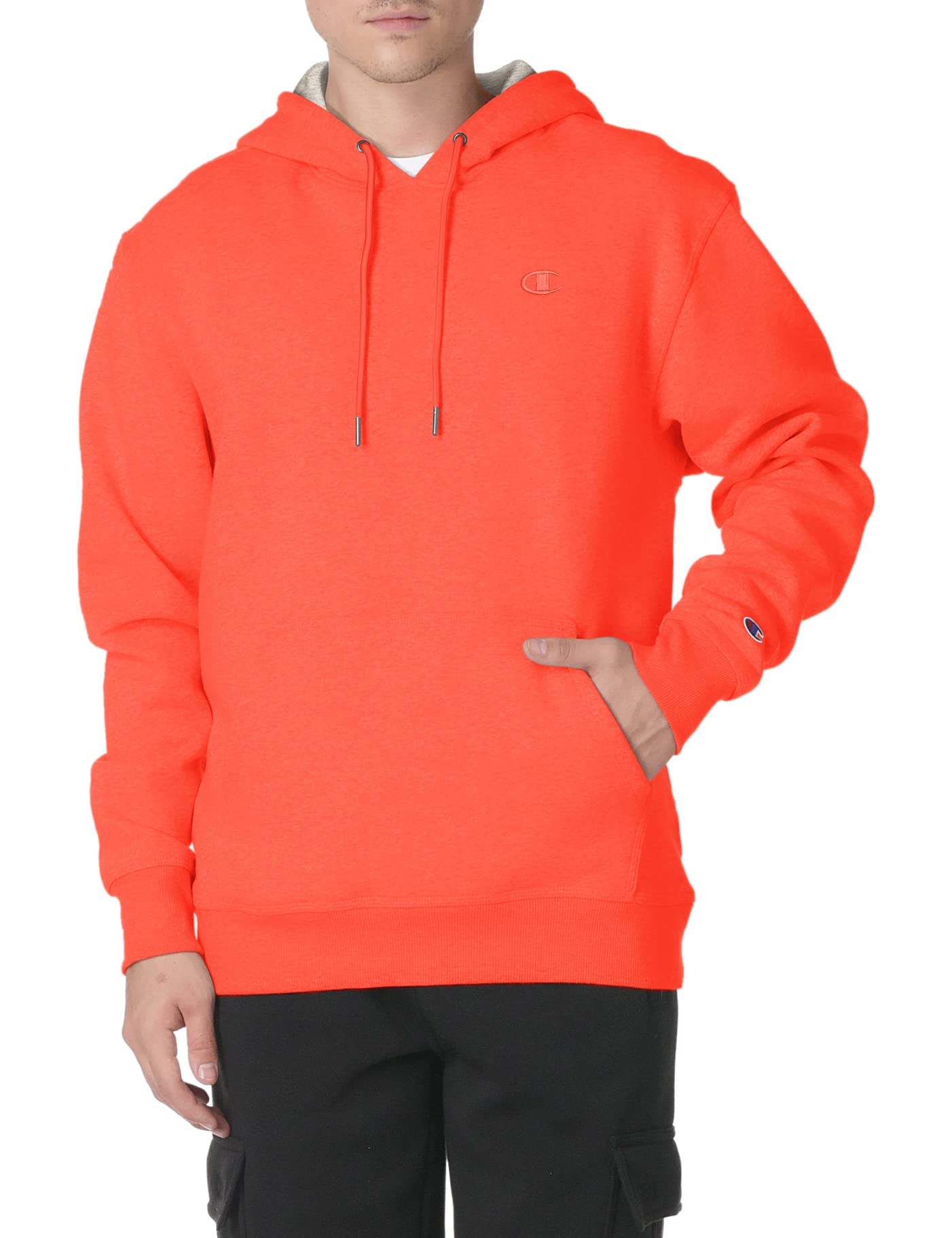 Hoodie Red Champion Mens Fleece Logo Hoodie Champion Mens