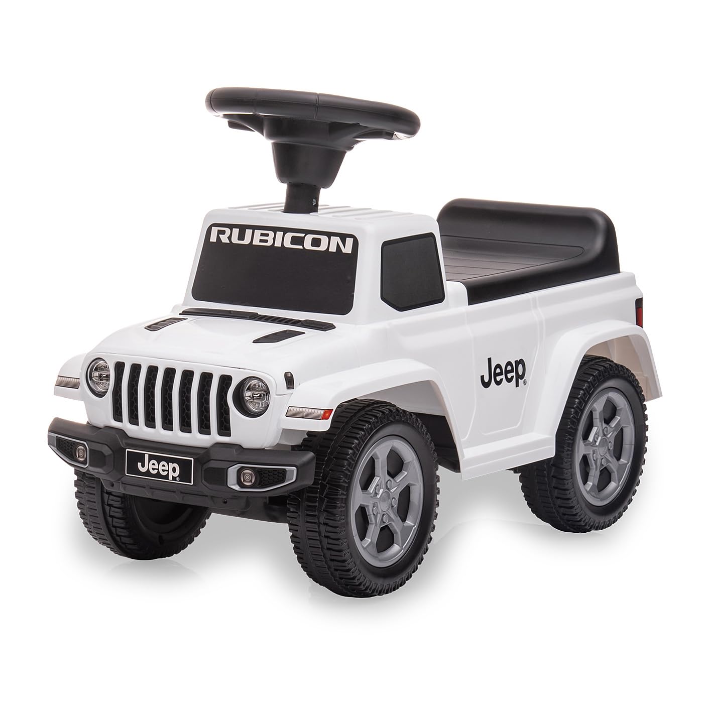 JAMARA 464040 Toboggan Jeep® Gladiator - Voiture Glissante pour Enfants, véhicule intérieur et extérieur, Jouet de Voiture, Cadeau pour Enfants, Protection Anti-basculement, Coffre, klaxon
