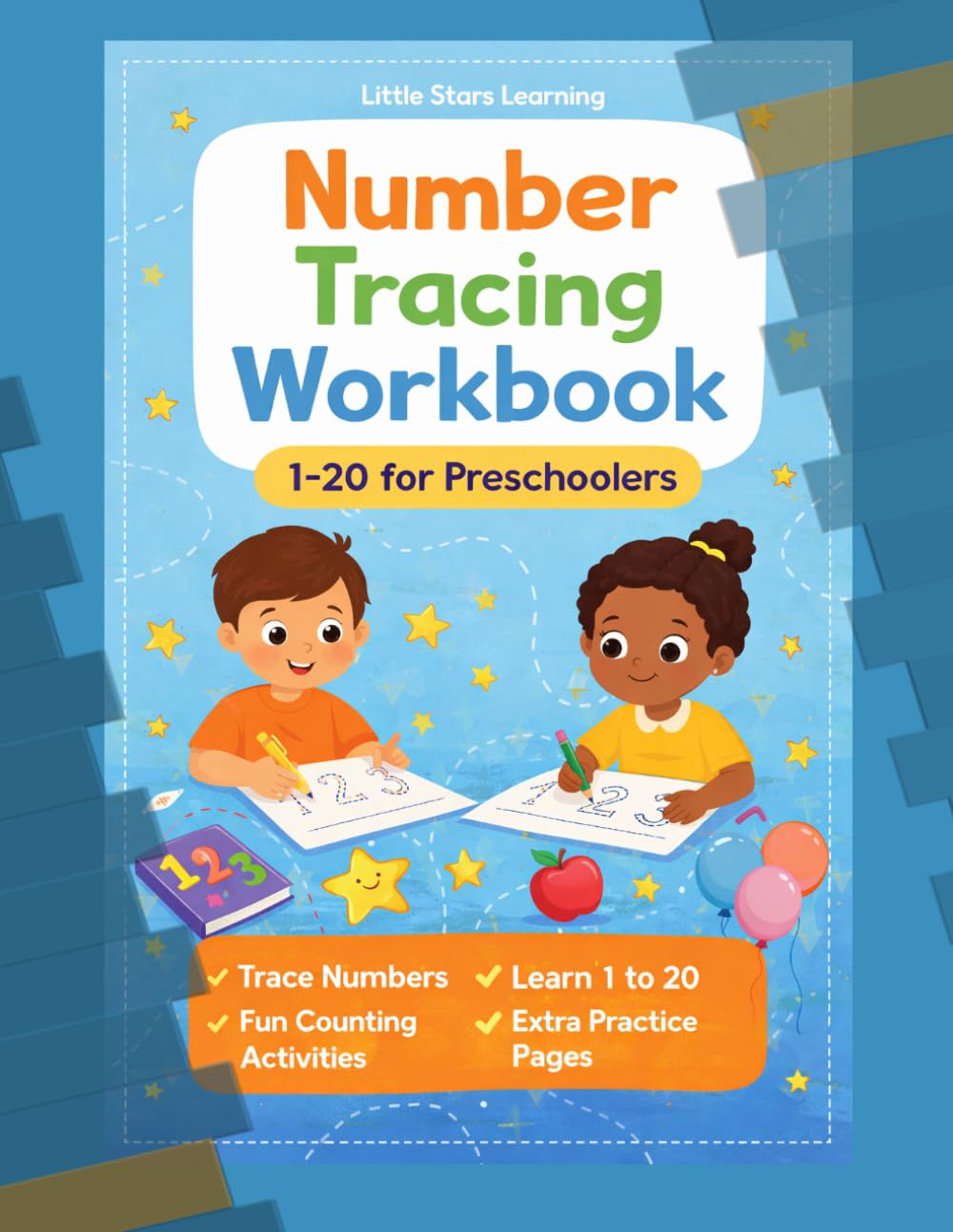 Number Tracing Workbook 1–20 for Preschoolers (Little Stars Learning: My First Preschool Skills Workbook Series)