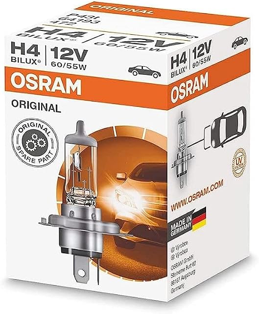 OSRAM ORIGINAL LINE, H4 Halogenowe źródła światła, 64193, 12,0 V, Składane pudełko (1 lampa)