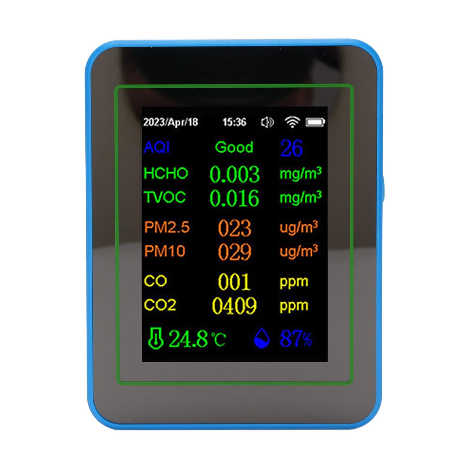 Analyseur CO2 WiFi 12 en 1 pour un air sain à la maison